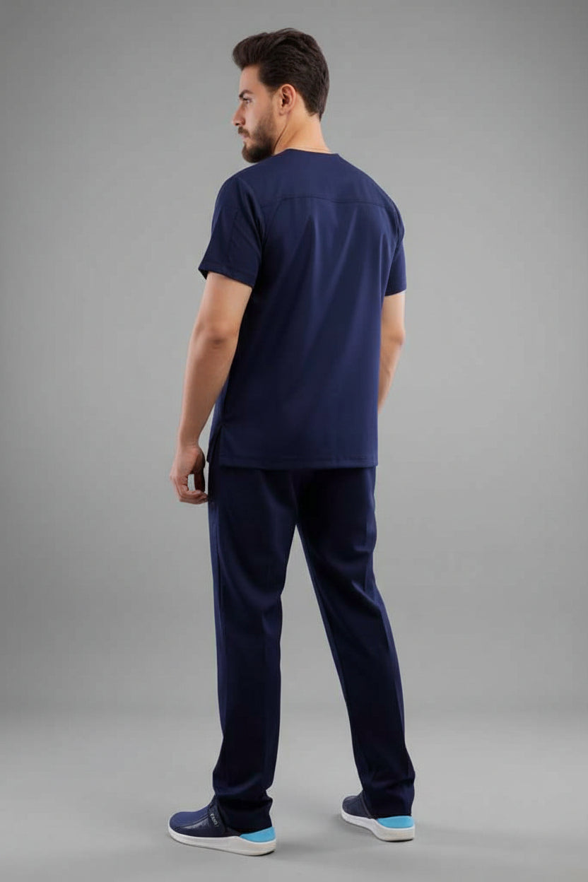 Premium scrub set dark blue