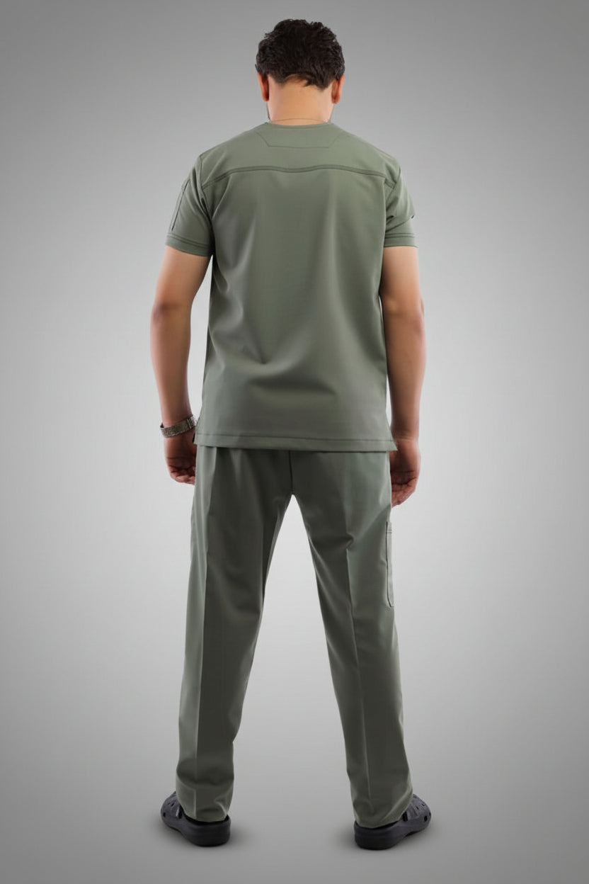 Premium scrub set olive