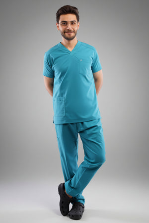 Premium scrub set dark teal