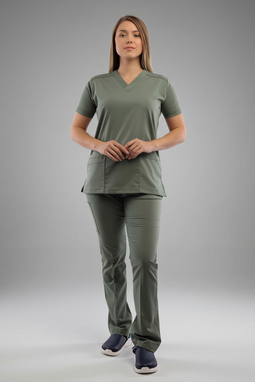 Olive Premium Female Scrub
