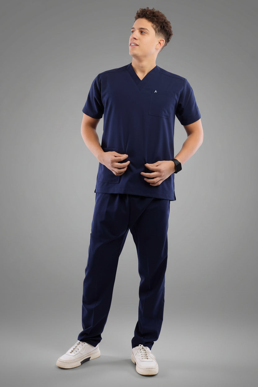 Premium scrub set dark blue