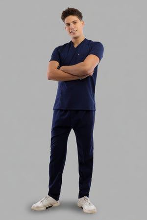 Premium scrub set dark blue
