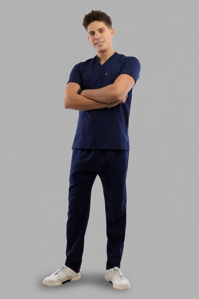 Premium scrub set dark blue