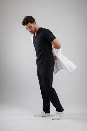men's waterproof lab coat