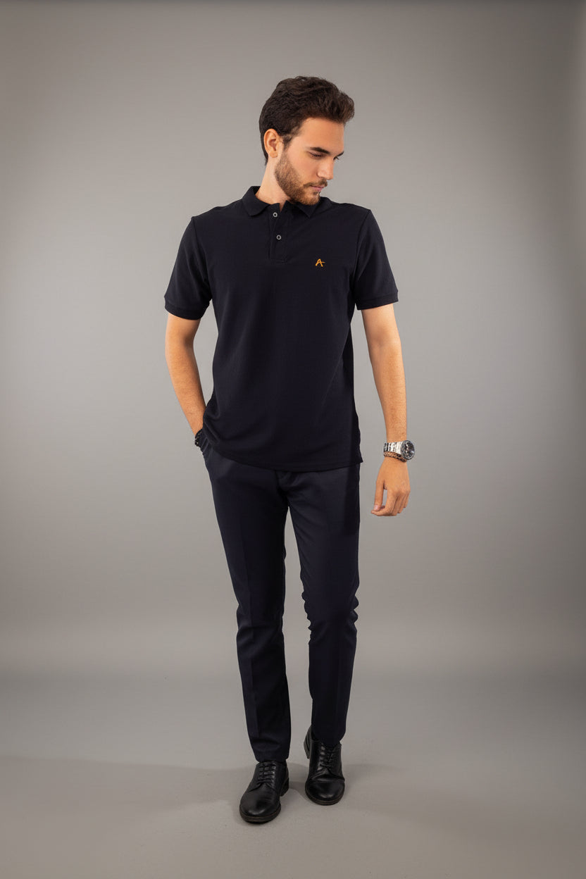 Black Polo T-Shirt, view 4