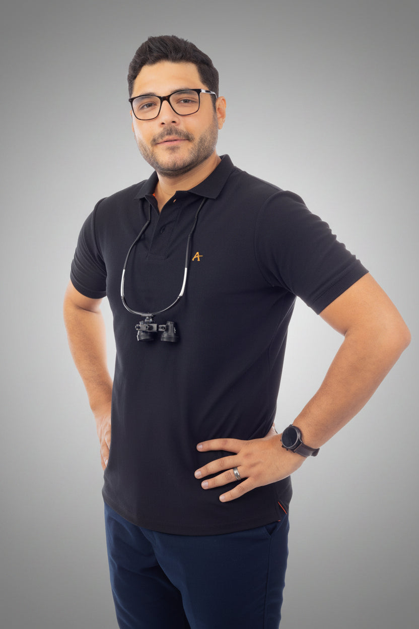 Black Polo T-Shirt, view 6