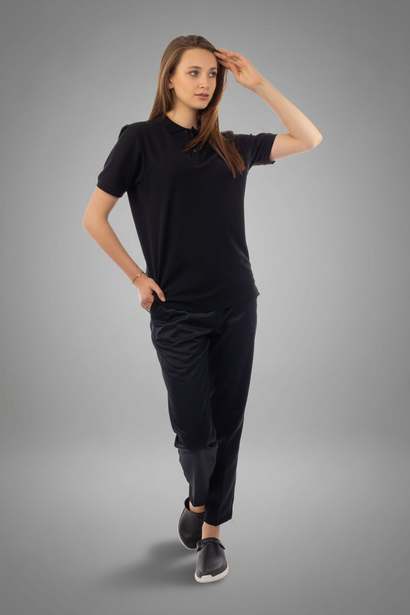 Black Polo T-Shirt, view 5