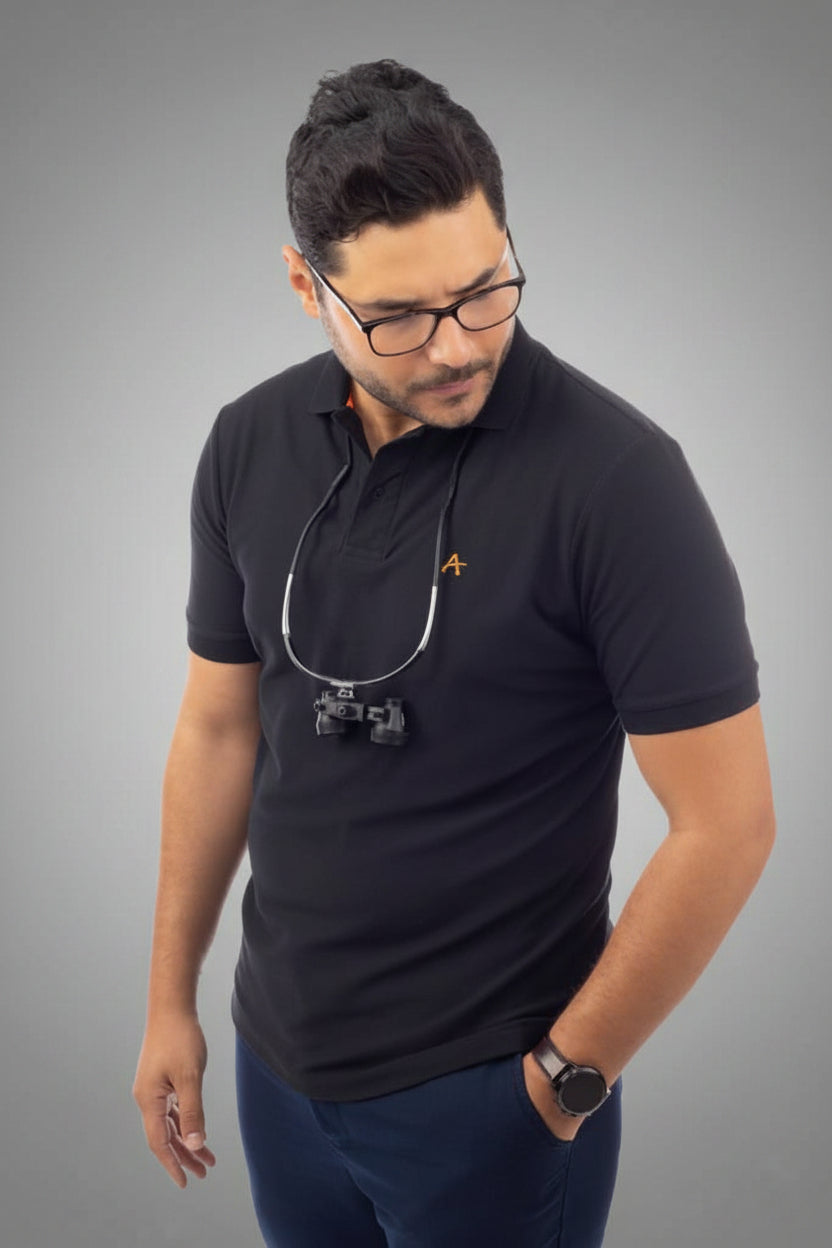 Black Polo T-Shirt, view 8