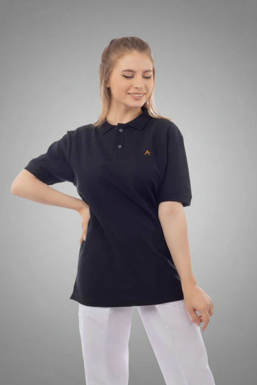 Black Polo T-Shirt, view 3