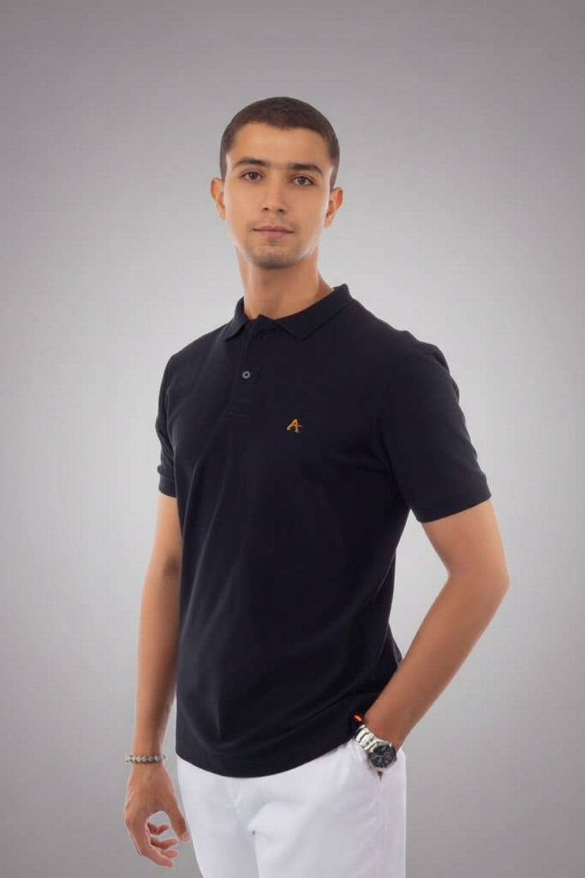 Black Polo T-Shirt, view 10