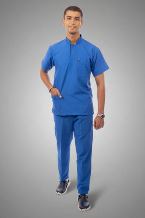 royal scrub set blue