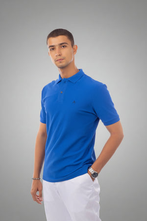 Blue Polo T-Shirt, view 5