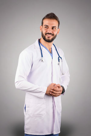 men's classic lab coat