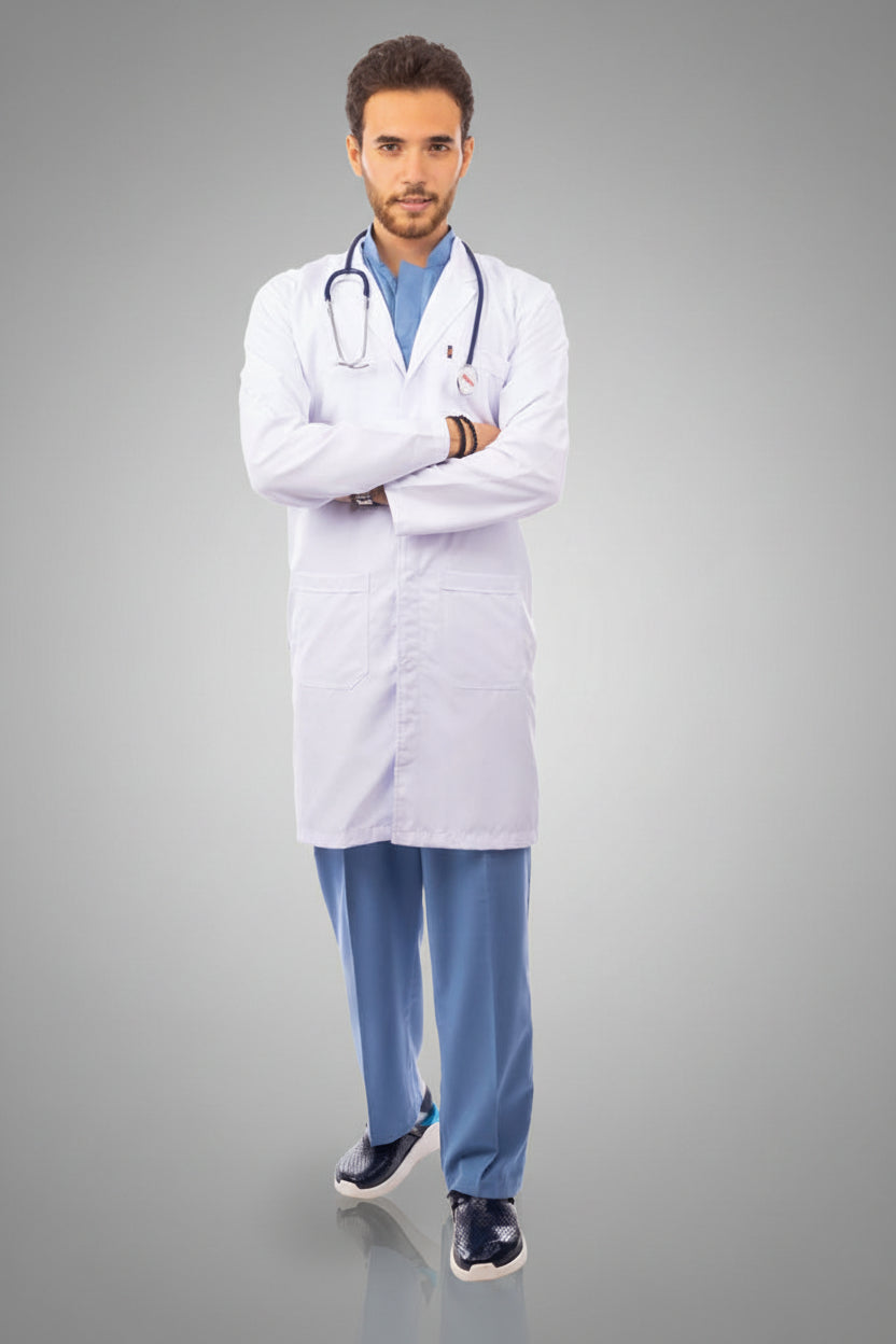 men's classic lab coat