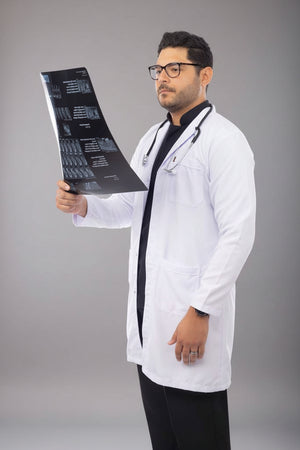 men's classic lab coat