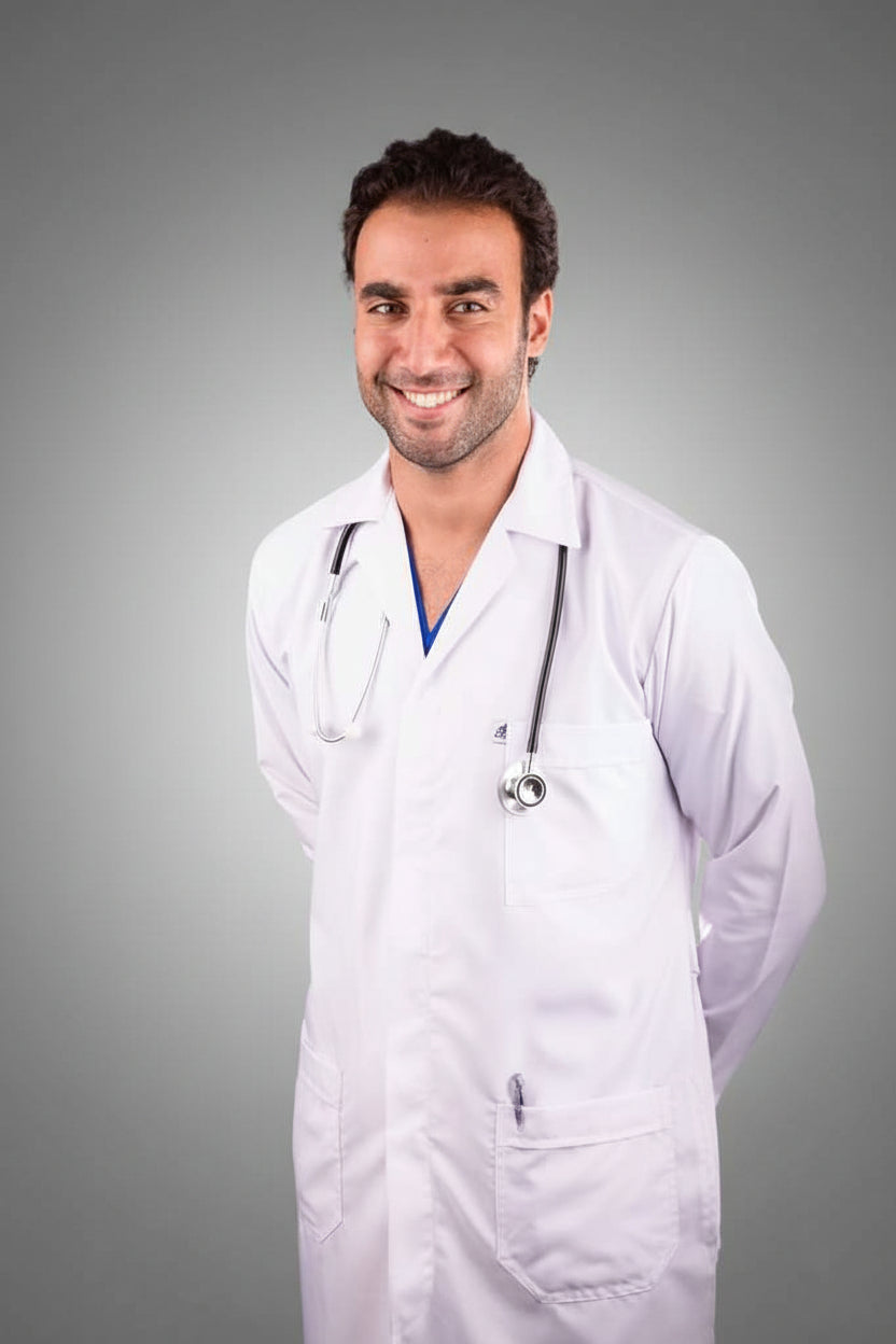 men's classic lab coat