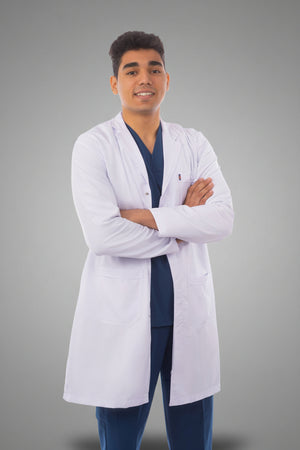men's classic lab coat