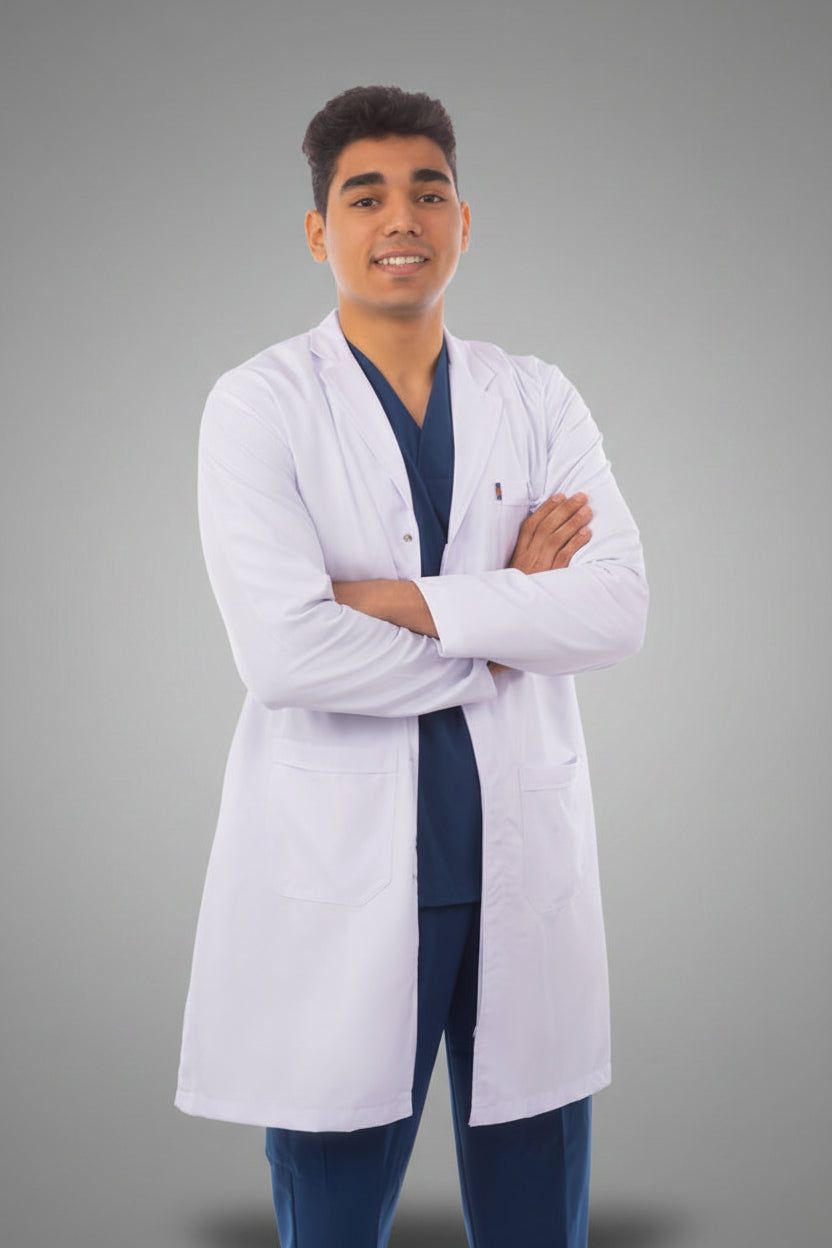 men's classic lab coat