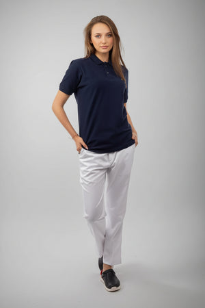 Dark Blue Medical Polo Shirt, view 8