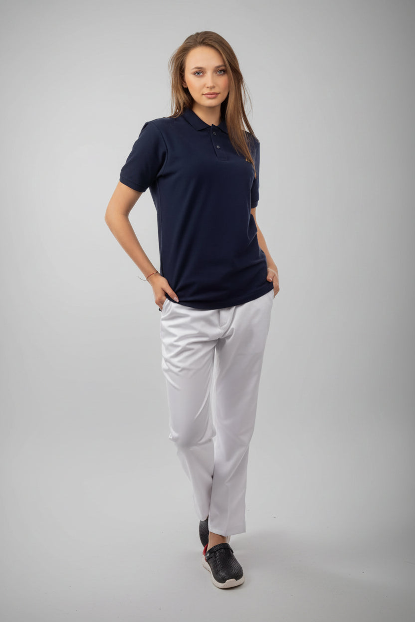 Dark Blue Medical Polo Shirt, view 8