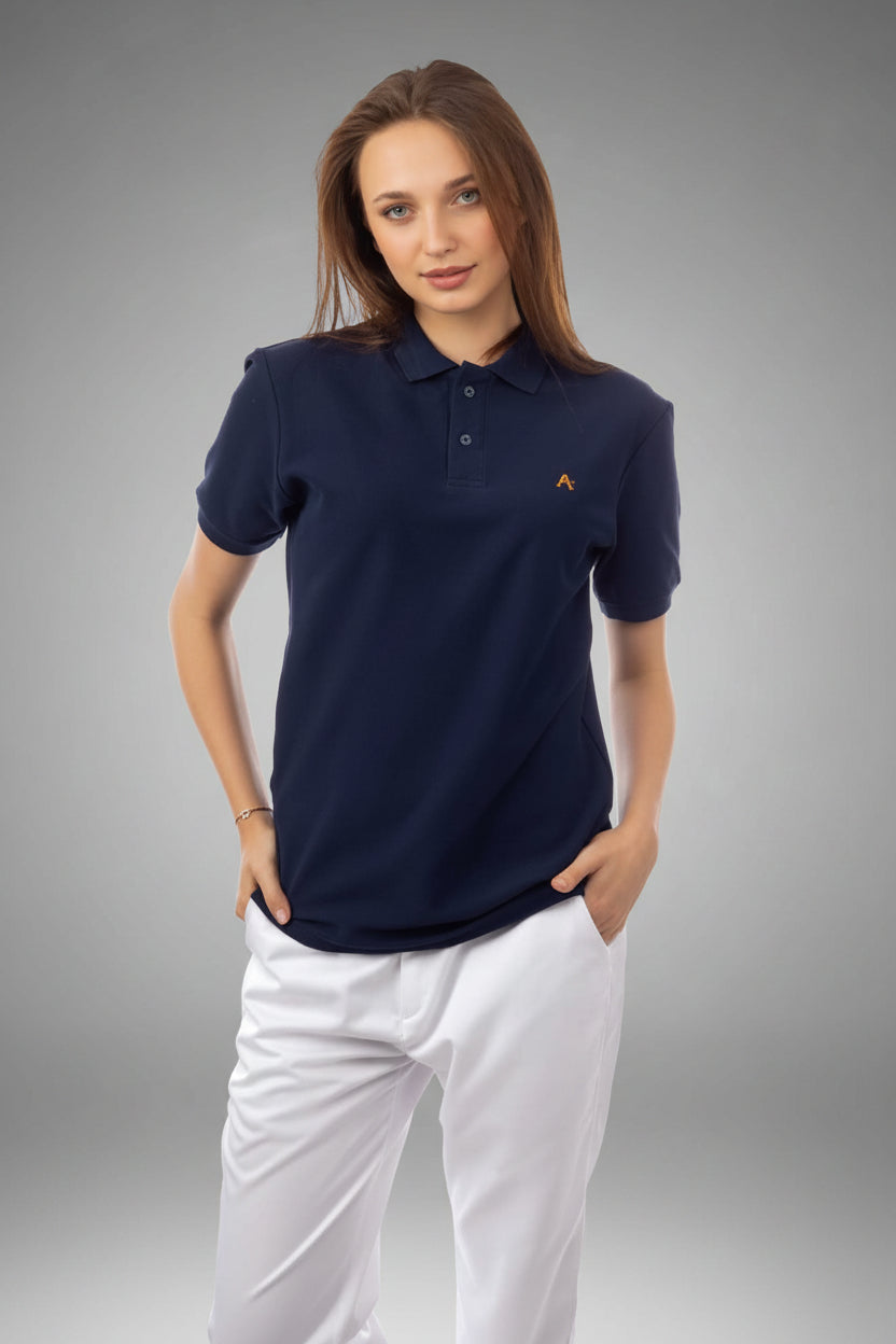 Dark Blue Medical Polo Shirt, view 6