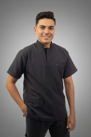 royal scrub set dark grey