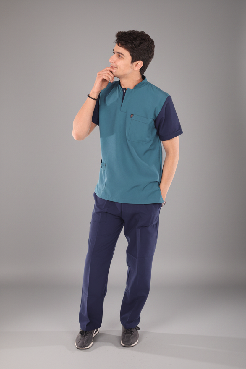 mix & match royal scrub dark teal
