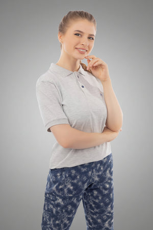 Light Grey Polo T-Shirt, view 9