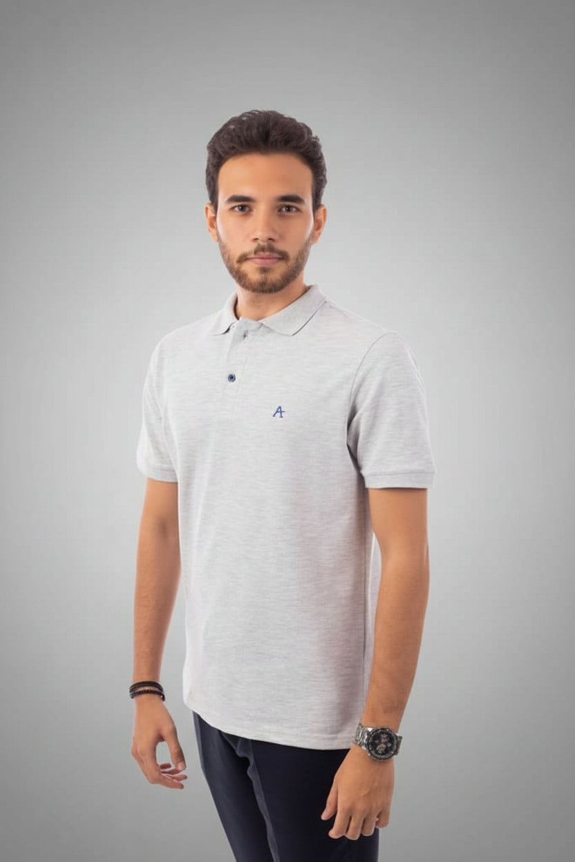 Light Grey Polo T-Shirt, view 5