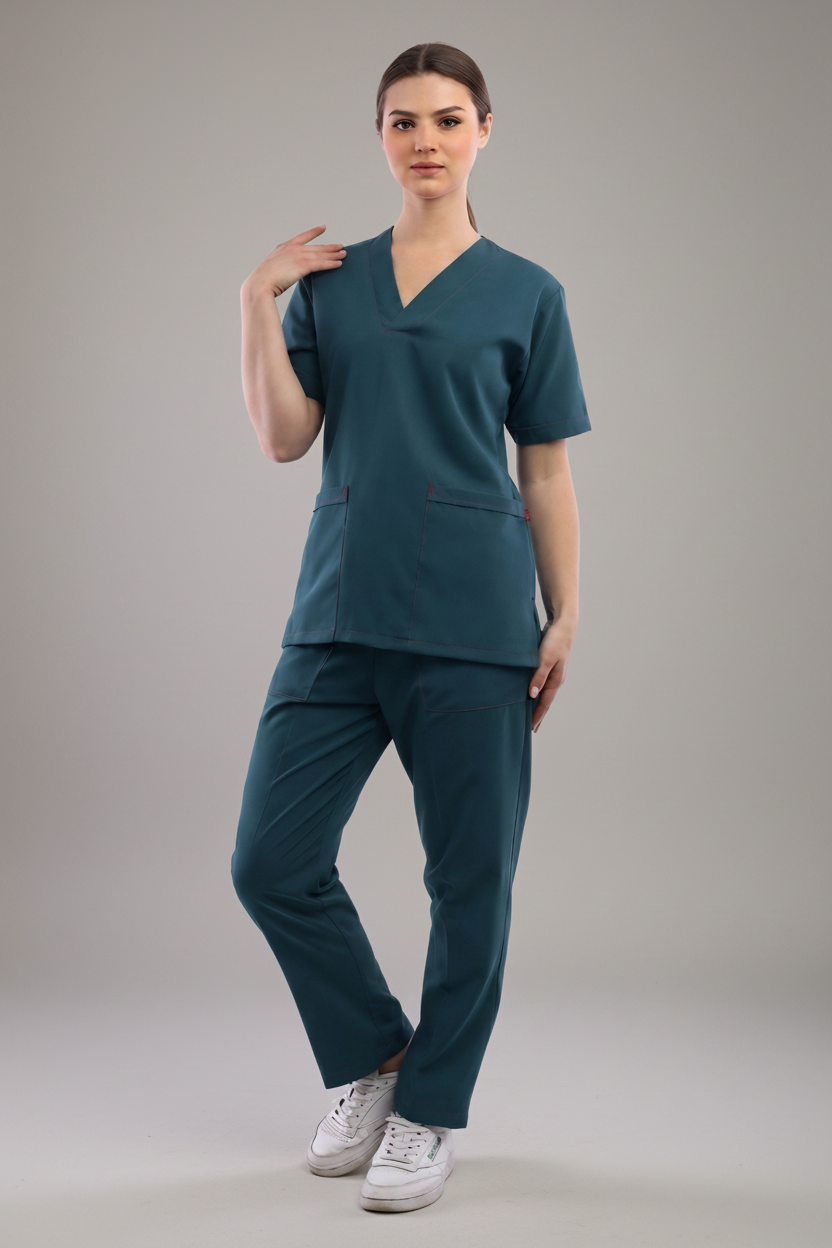 Dark Green Classic Scrub S S