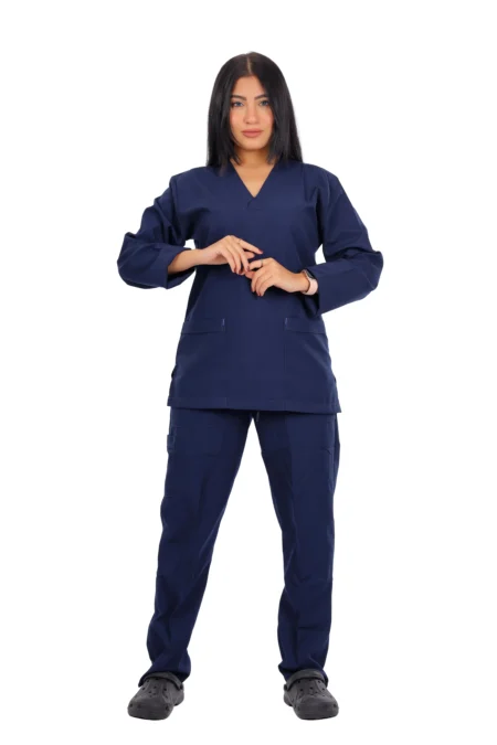 Dark Blue Classic Scrub L S
