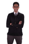 men’s gabardine lab coat