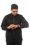 men’s gabardine lab coat