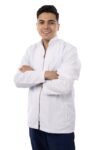 men’s gabardine lab coat