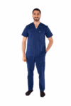 classic scrub set dark steel blue
