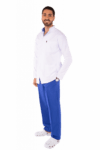 men’s royal dental short lab coat