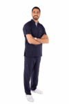 royal scrub set dark blue