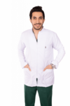 men’s royal dental short lab coat