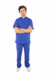 royal scrub set blue