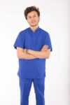 royal scrub set blue