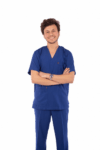 classic scrub set dark steel blue