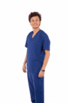 classic scrub set dark steel blue