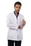 men’s royal dental short lab coat