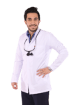 men’s royal dental short lab coat
