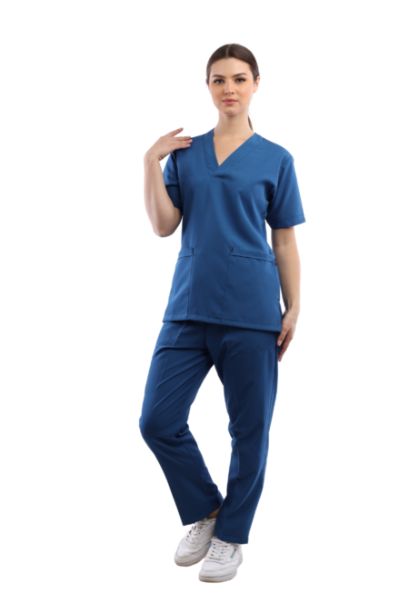 Dark Steel Blue Classic Scrub S S