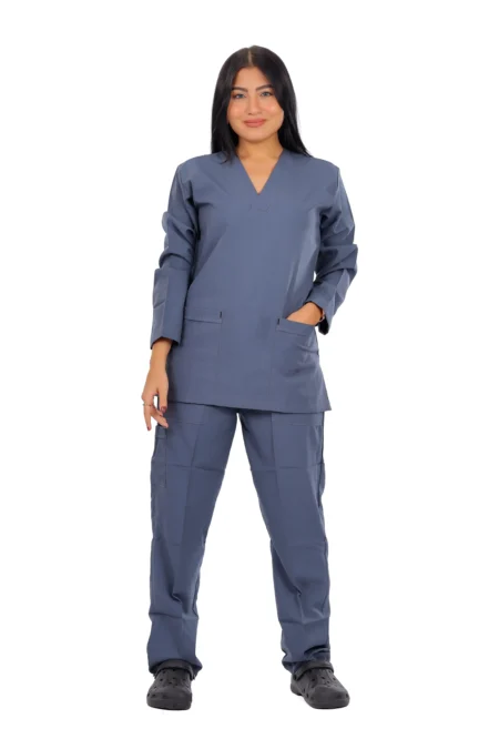 Dark Grey Classic Scrub L S