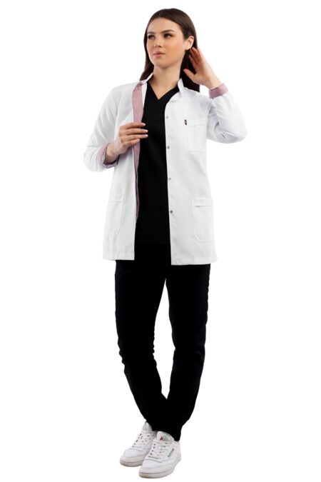 Royal - Short White & Indian Red Coat