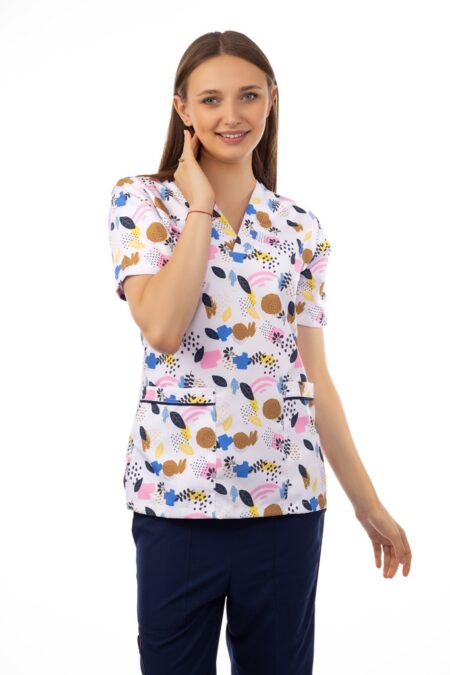 Tropical Printed Scrub