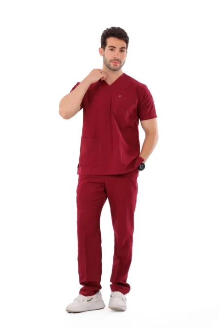 Crimson Premium Male Scrub