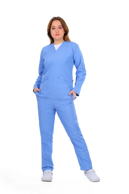 Royal Blue Classic Scrub L S